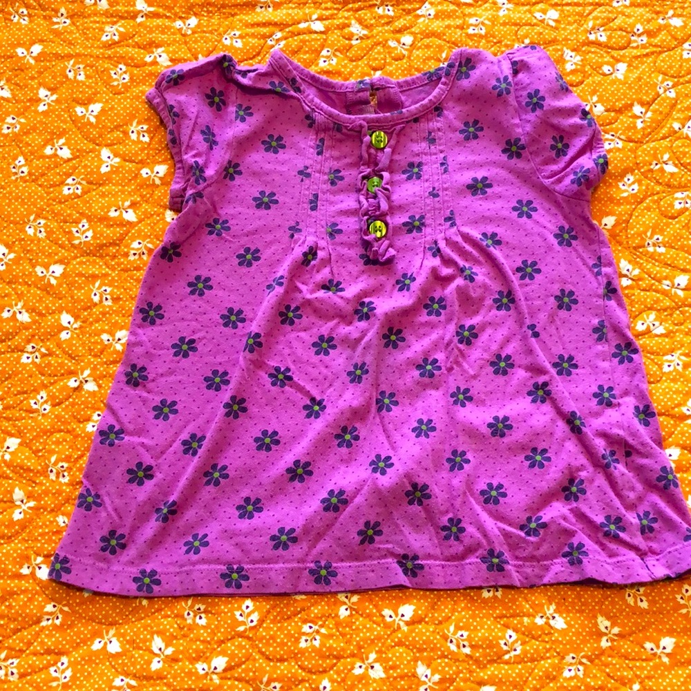 Girls floral tee